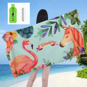 Oversize Eco Friendly Recycled Microfiber Customized Printed Sand Free Large Beach Towel