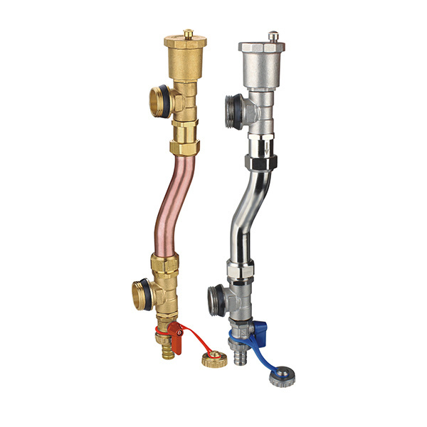 Manual brass stem water heater drain valve