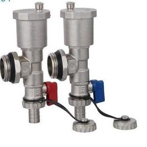 Manual brass stem water heater drain valve