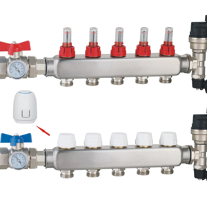 Latest Stainless steel manifold with flowmeter for pex radiant underfloor water heating system