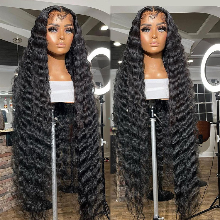 13x4 360 full lace loose deep front wigs curly remy human hair wigs unprocessed transparent lace front indian hair wigs