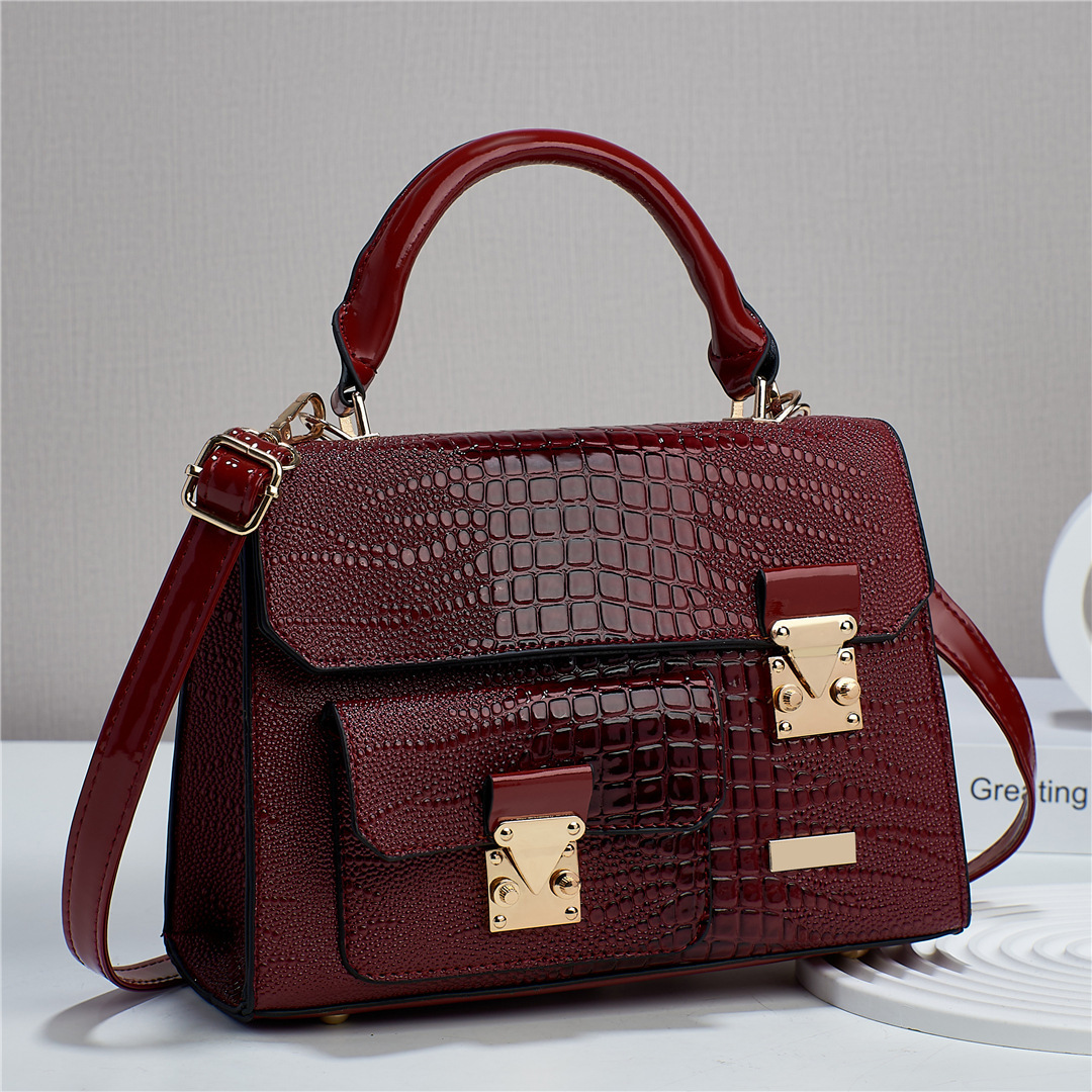 Fashion women hand bags ladies bag alligator leather purses and handbags wholesale