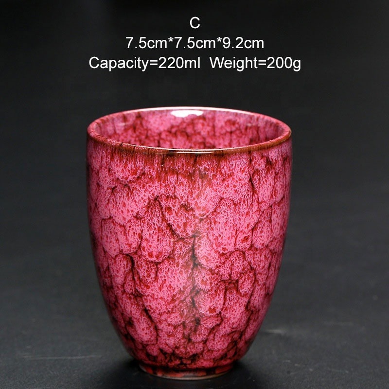 Japanese Porcelain Crackle Glaze Cup For Tea Gift Cup Ceramic Bowl Kiln Change Tea Cup