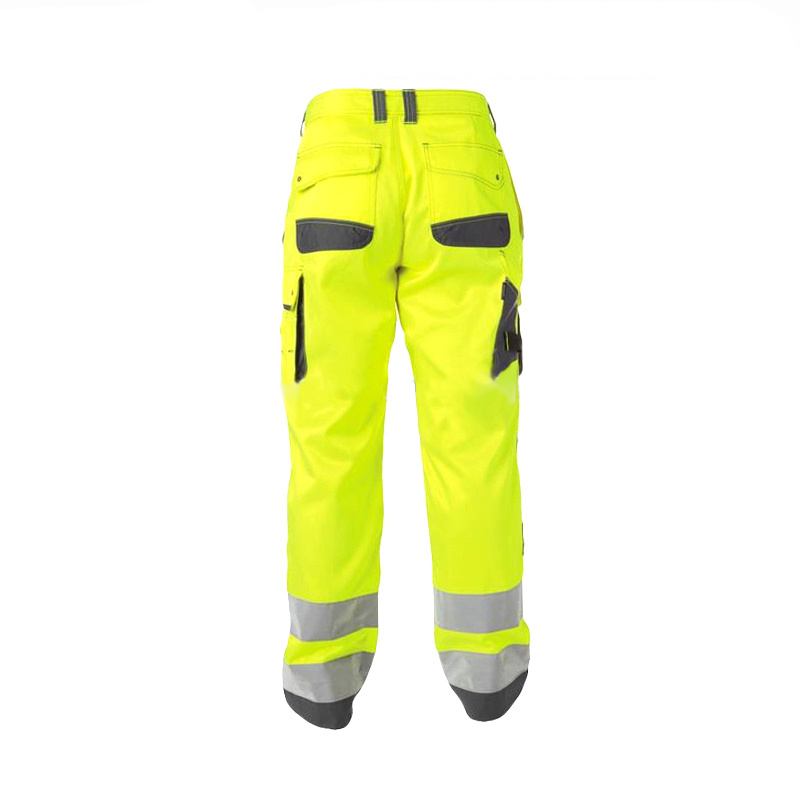 Fashion Design Custom Construction Worker Uniforms Safety Pants With High Visibility Strap