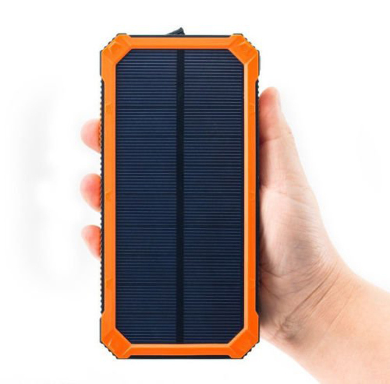 LAIMODA solar panel power bank 10000mah powerbank solar phone charger portable power banks mobile 10000mah power bank