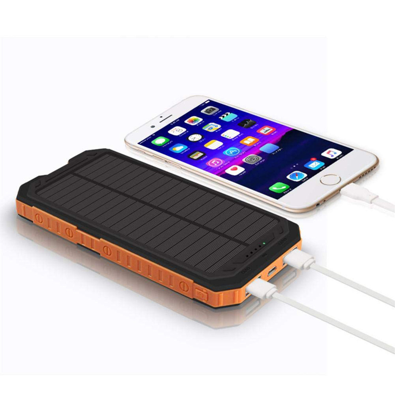 LAIMODA solar panel power bank 10000mah powerbank solar phone charger portable power banks mobile 10000mah power bank