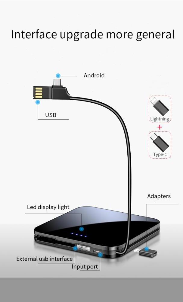 LAIMODA Powerbank 20000 Mah Wireless Mi Mini Xiaomi Slim Lipo Battery Charger Pawer Portable mobile charger Power Bank 20000Mah