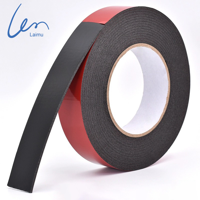 Custom Foam Double Sided Adhesive Strong Adhesive Car Billboard Tape Blue Film Black PE Foam Tape 1MM Foam Tape