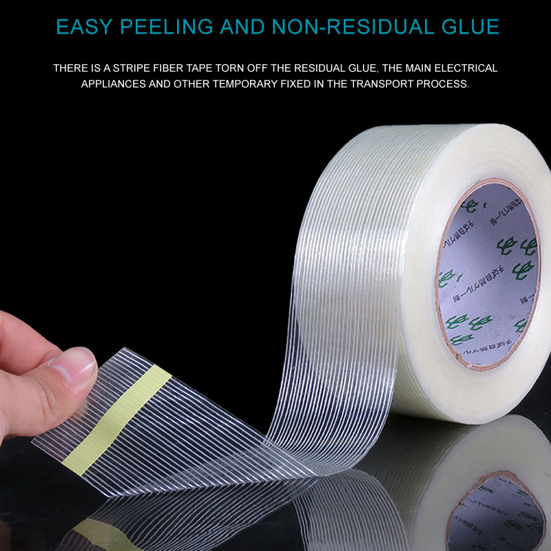 heavy duty 3M 893 897 898 8915 8934 fiber shipping clear self adhesive strapping reinforced fiberglass filament tape