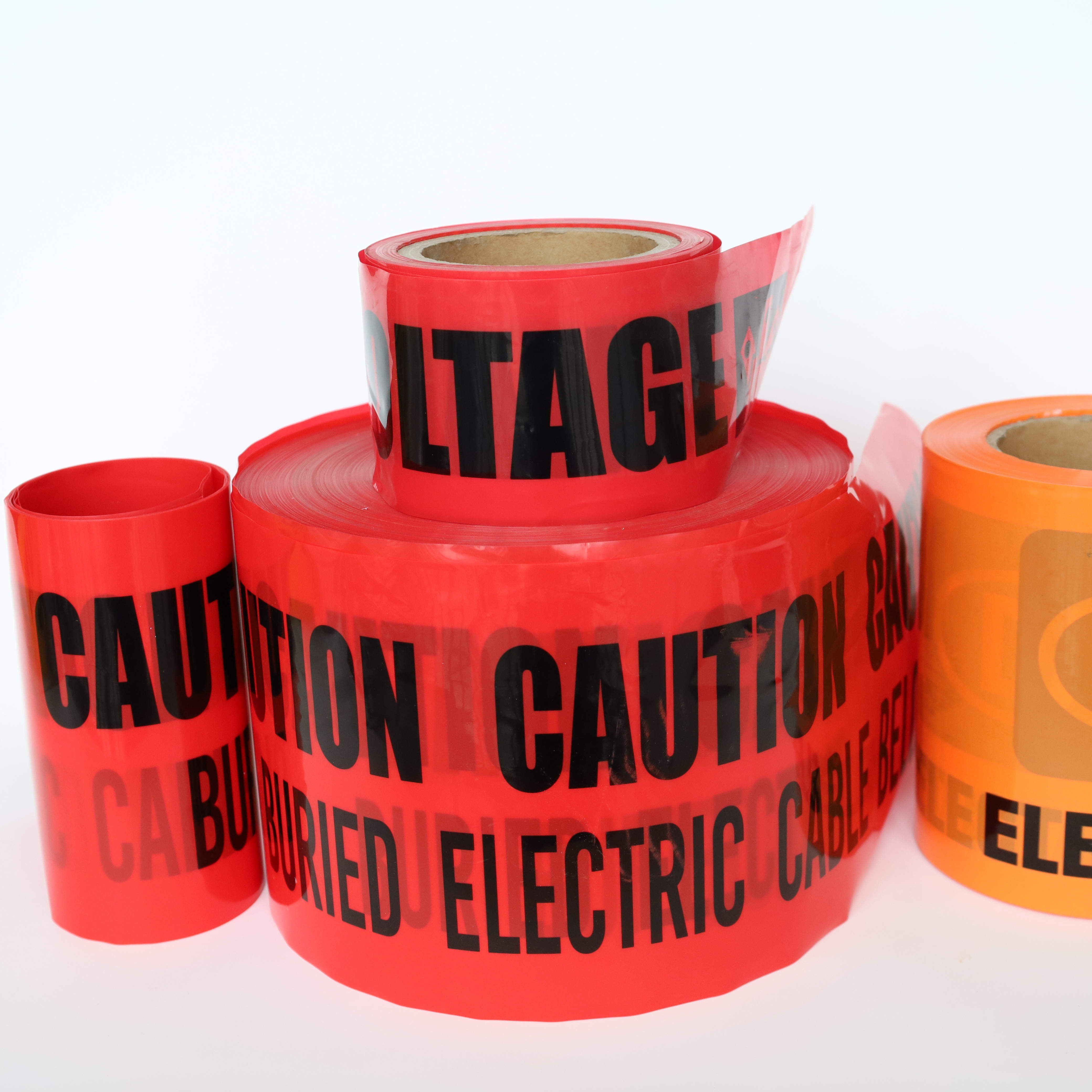 Caution Underground Detectable Warning Tape Aluminium Foil Marking Tape