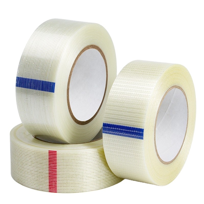 heavy duty 3M 893 897 898 8915 8934 fiber shipping clear self adhesive strapping reinforced fiberglass filament tape