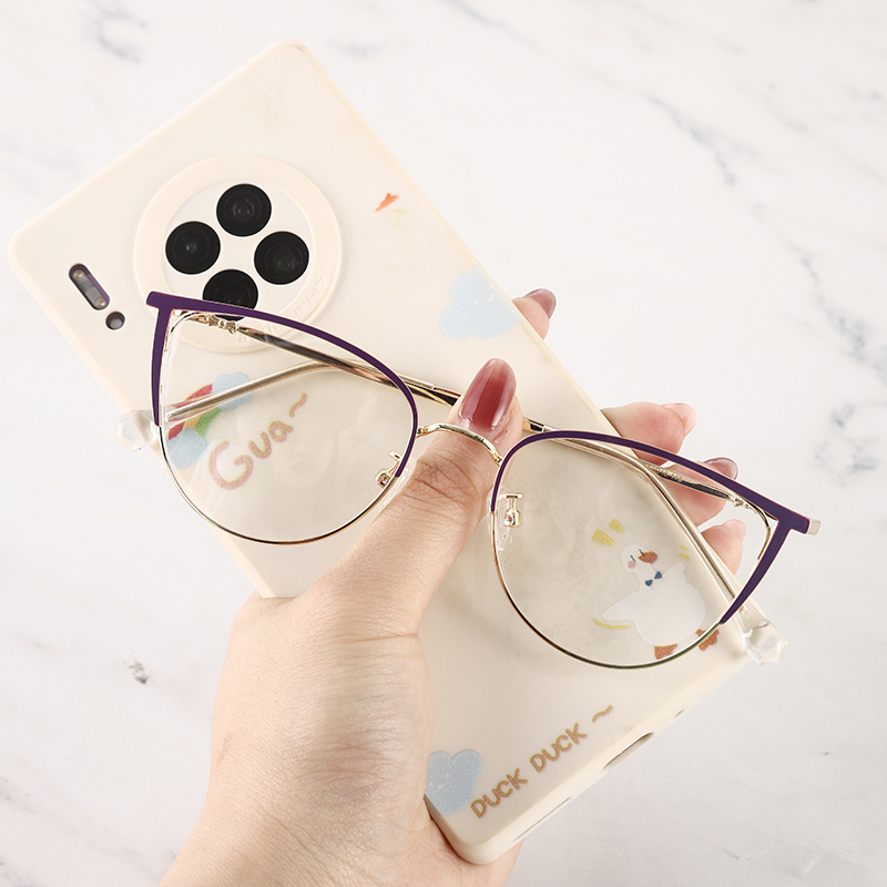 8216 New Design Women Mens Cat Eye Round Acetate Optical Eyeglasses Frames Eyewear Spectacle Glasses