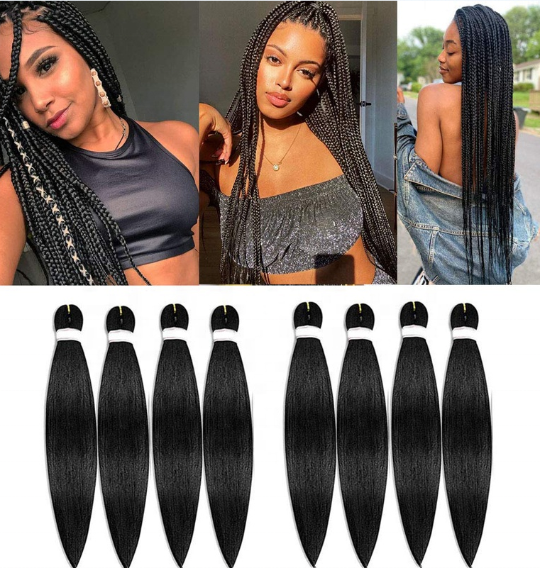 52 Inch Prestretched EZ Expression Braiding Hair Wholesale hot sell hair for braiding yaki braiding hair prestretched braiding