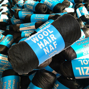 African 70g Brazilian wool 100% Acrylic hair yarn for dreadlocks hair knitting crochet braiding Attachment wool hair extensions