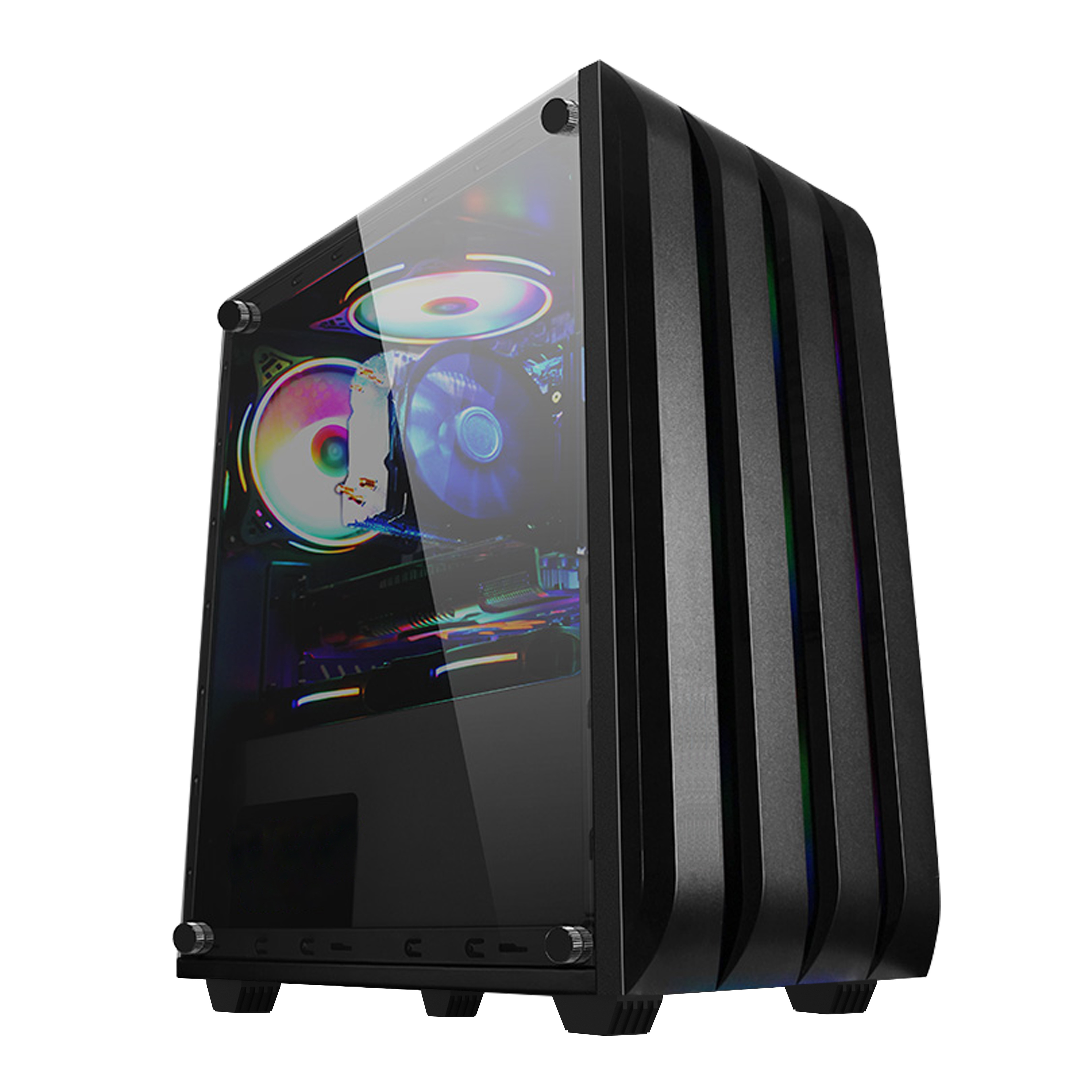 Micro ATX OEM custom computer pc desktop RGB gaming case for gamer