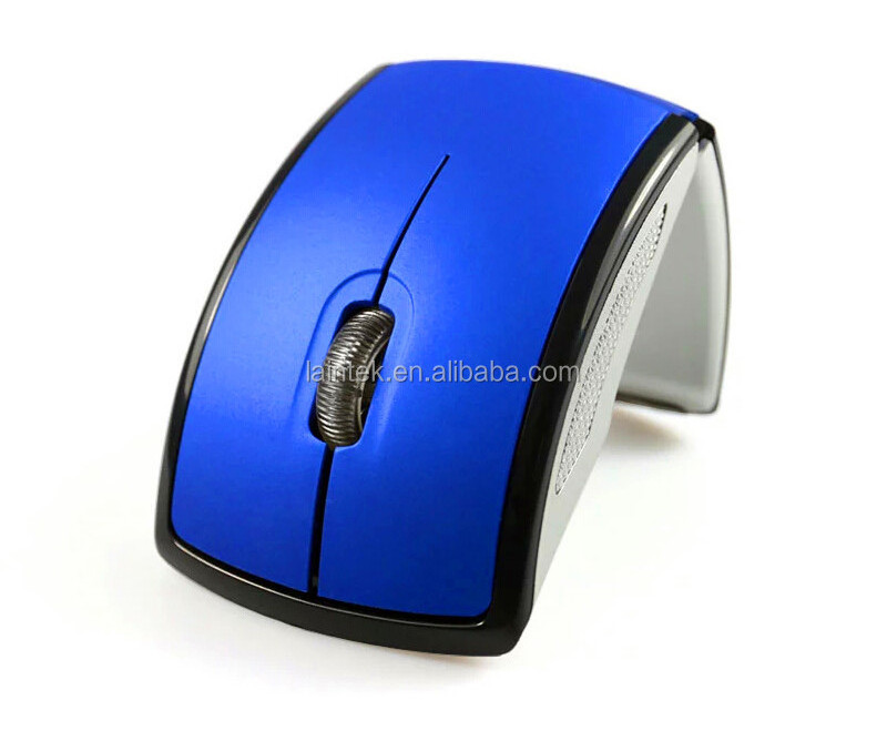 promotion portable custom laptop portable OEM colourful 1000DPI foldable gaming gamer pc optical wireless mouse