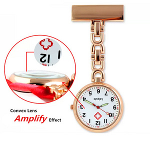 Nice quality Nickel-Free japan movt metal nurse medical gold silver nurse fob watches with pin