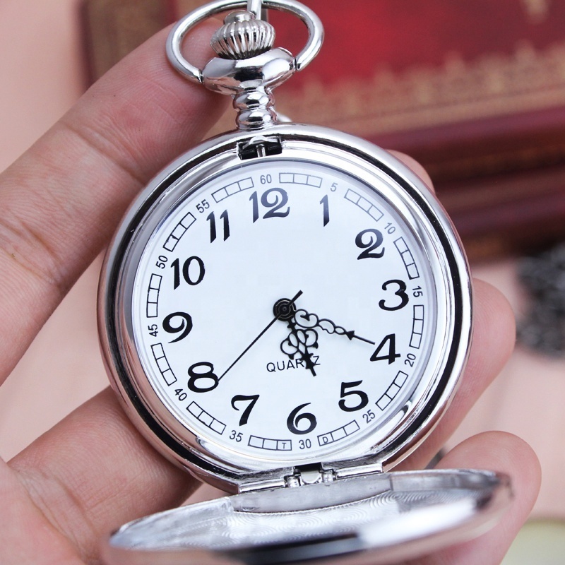 Factory price Japan Quartz Custom Logo Antique Pocket Watch Men Vintage  Watches