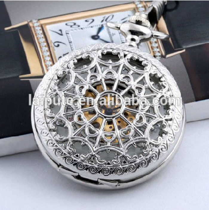 Wholesale Custom Personalized Mechanical Steampunk Watch Trendy Pocket Watch