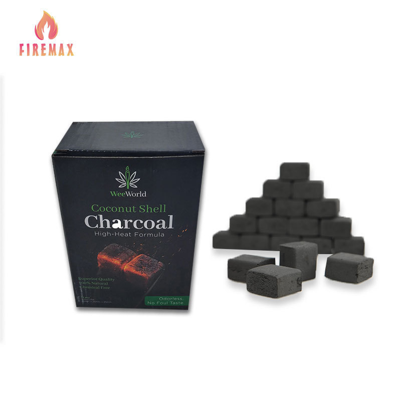 FireMax Best Selling Stable quality High Hardness Quick Burning Charcoal Shell Coconut Coal Hookah