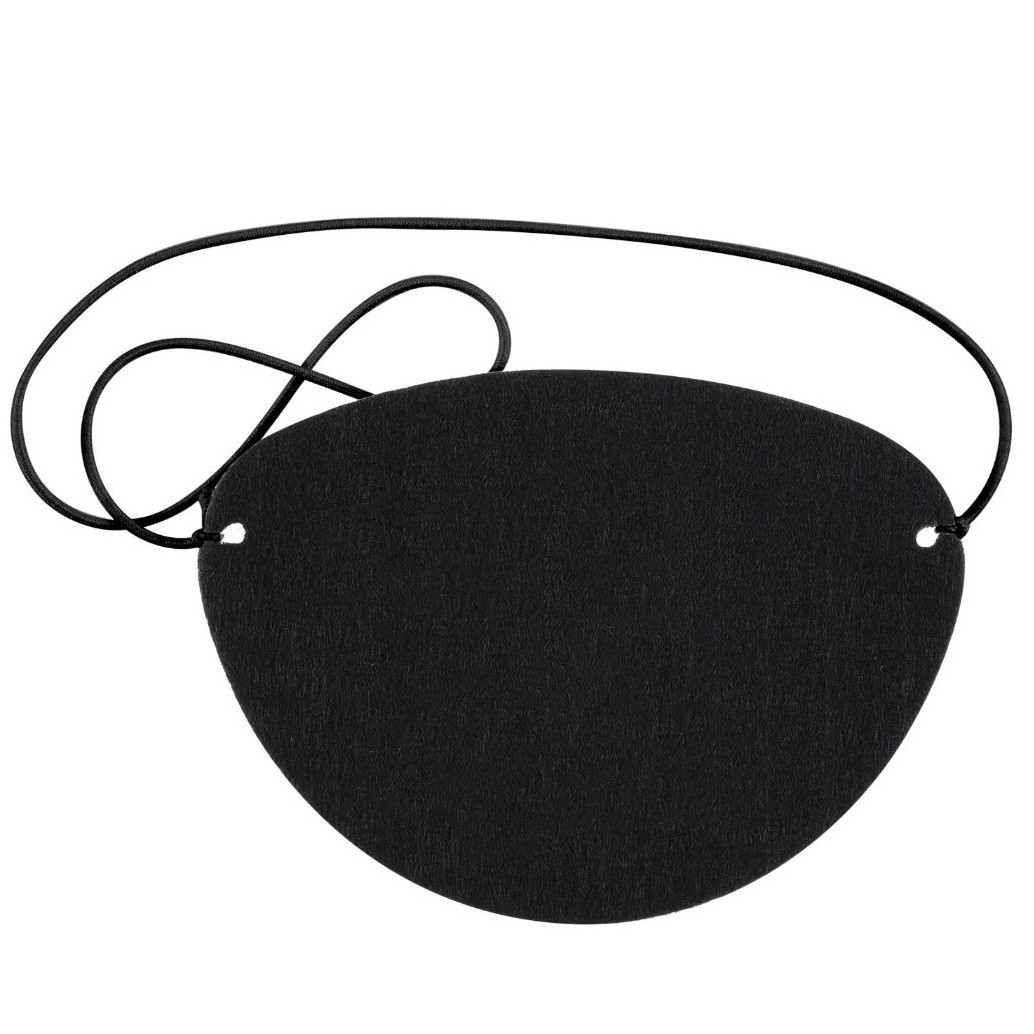 Pirate Eye Patches Black One Eye Patches Silk Pirate Captain Eye Masks for Halloween Christmas Pirate Theme Party