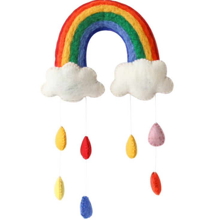 Wholesale Felt hang  rainbow decoration for nursery