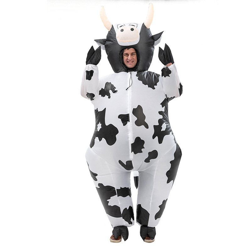 Funny Animal Inflatable Cosplay Costume Koala Cow Cartoon Inflatable Polar Bear Panda Mascot