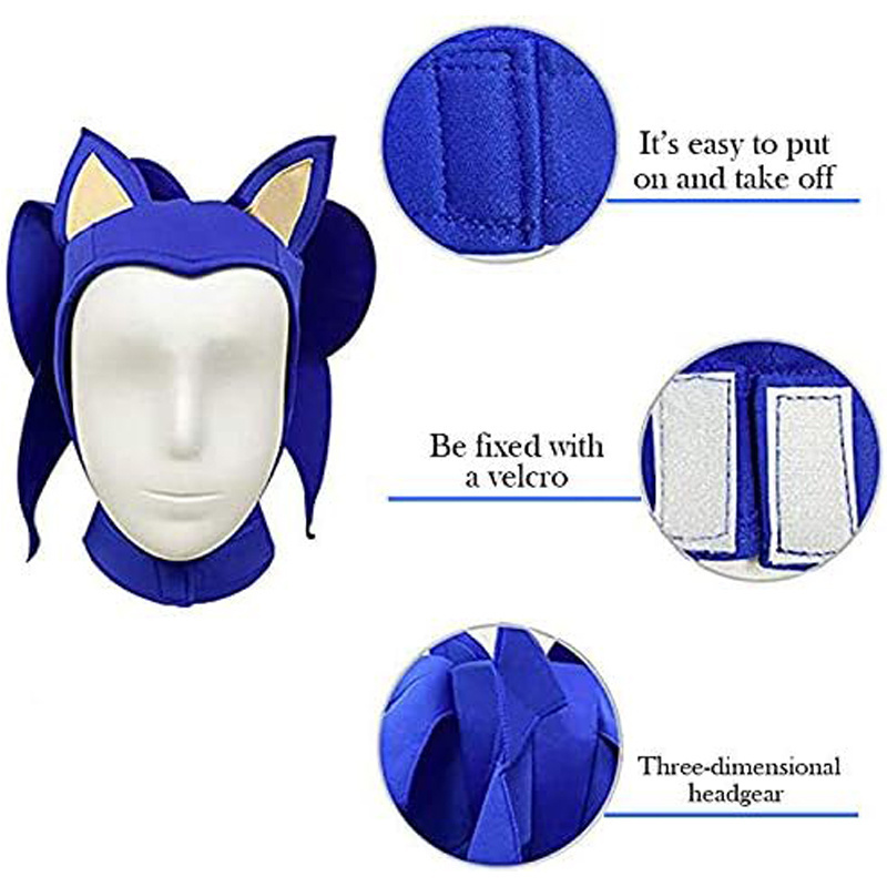 Sonic The Hedgehog Costume Halloween Kids Costume Cosplay Cartoon Suit Onesie Outfit Jumpsuit