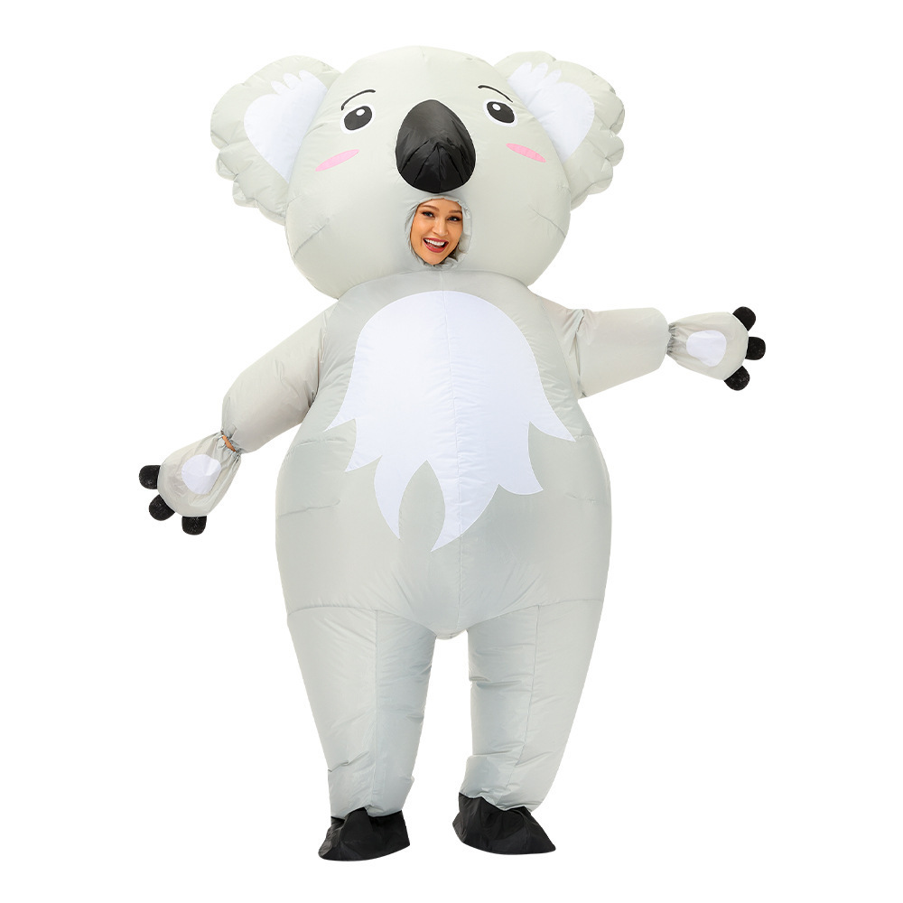 Funny Animal Inflatable Cosplay Costume Koala Cow Cartoon Inflatable Polar Bear Panda Mascot