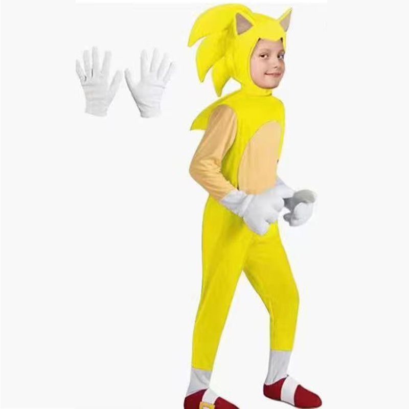 Sonic The Hedgehog Costume Halloween Kids Costume Cosplay Cartoon Suit Onesie Outfit Jumpsuit