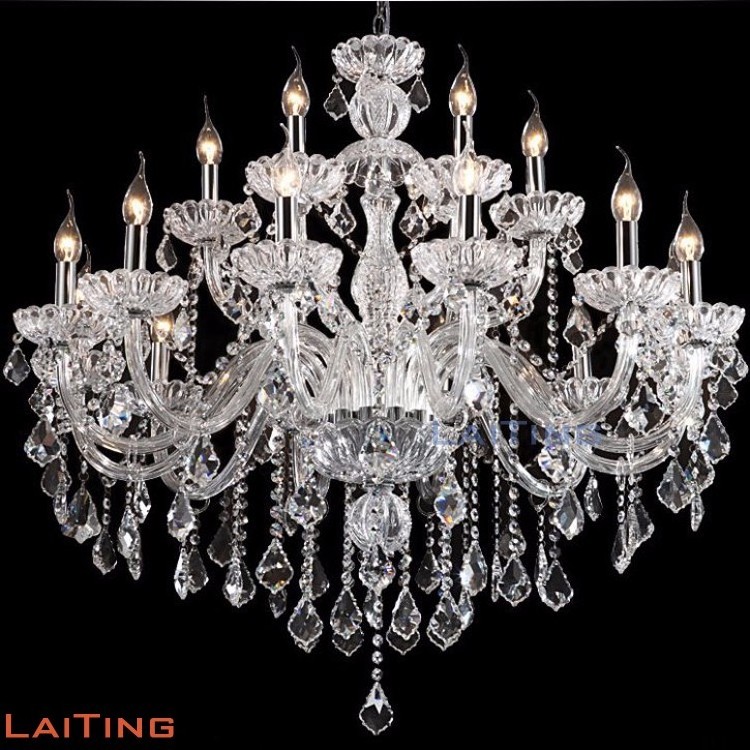 European style Hand Blown Glass hallway lighting antique wrought iron chandelier 85527