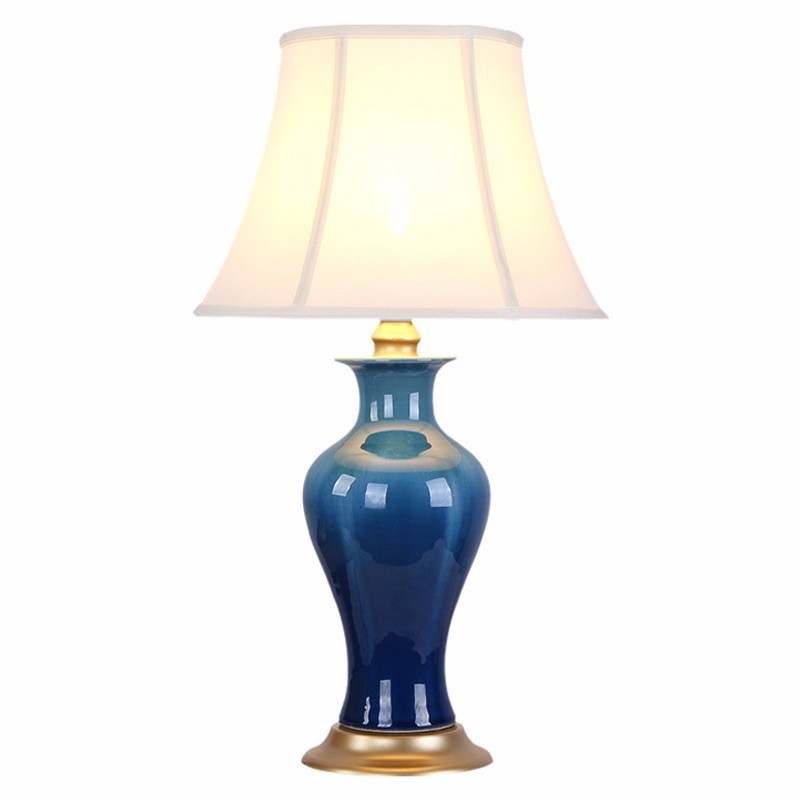 Decoration Chinese Porcelain Table Lamp Ceramic for Hotel Bedside 2290