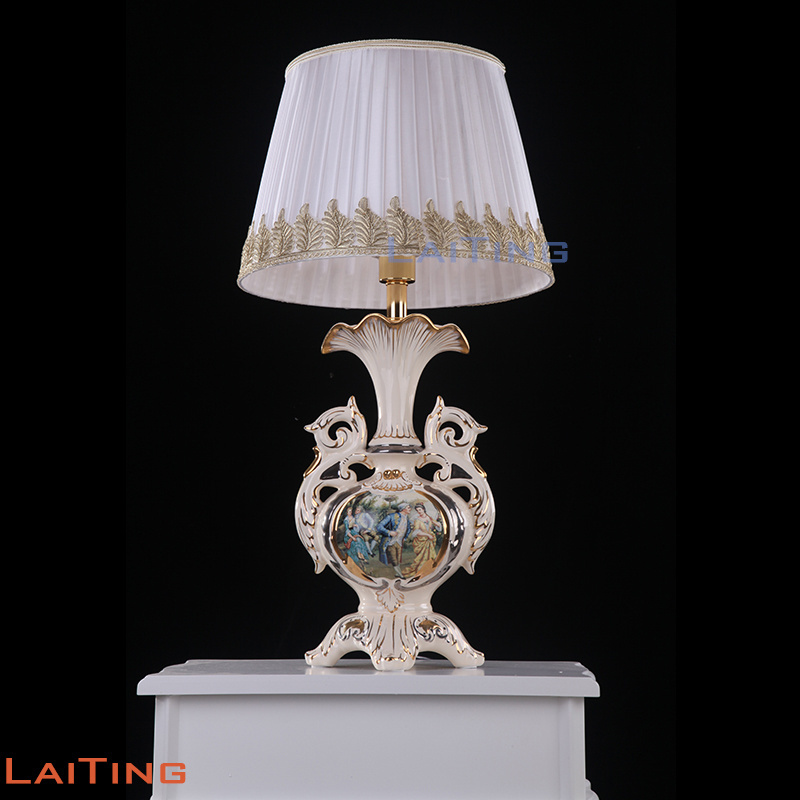 European Style Porcelain Ceramic Table Lamps for Hotel