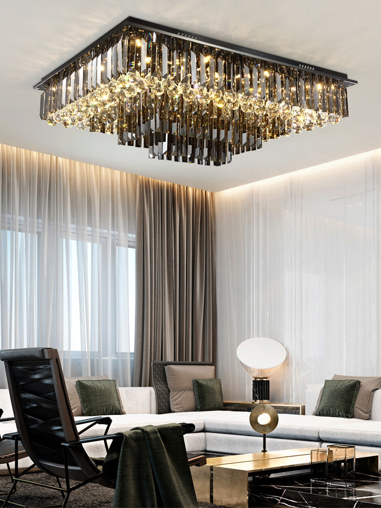 Modern Contemporary Crystal Chandeliers Lights Pendant Ceiling Lighting Fixture 3-Tier for Dining Room Living Room