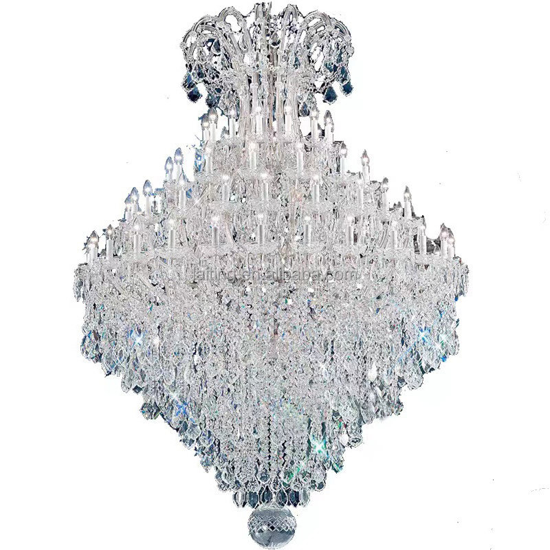 Large Foyer Living Room Entryway Crystal Chandelier Maria Theresa 84 Light Large Wedding Hall Lighting