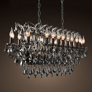 Black Vintage Industrial chandelier lighting home decor chandeliers