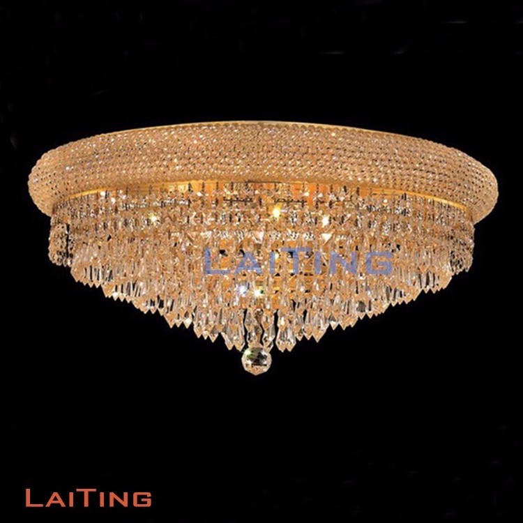 CRYSTAL FLUSH MOUNT FOR KITCHEN HALLWAY BEDROOM BATHROOM CHANDELIER 6 LIGHT 14