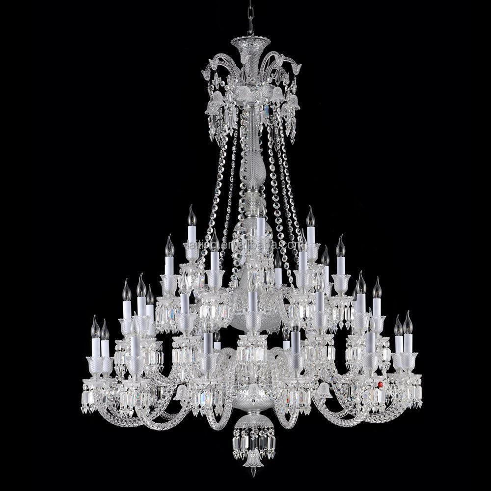 6-50 Heads Large Foyer Pendant Modern Crystal Chandelier Luxury Hanging Light