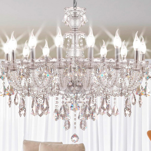 Chrome Plated  12 Lights Crystal Chandelier Candle Pendant Lamp Ceiling lighting for Living Dining room