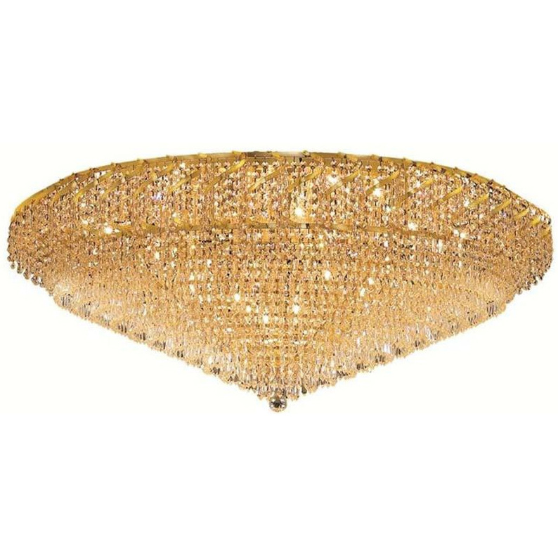 custom hotel Home extra large luxury crystal metal pendant chandelier Flush Mount lamp crystal ceiling light for project