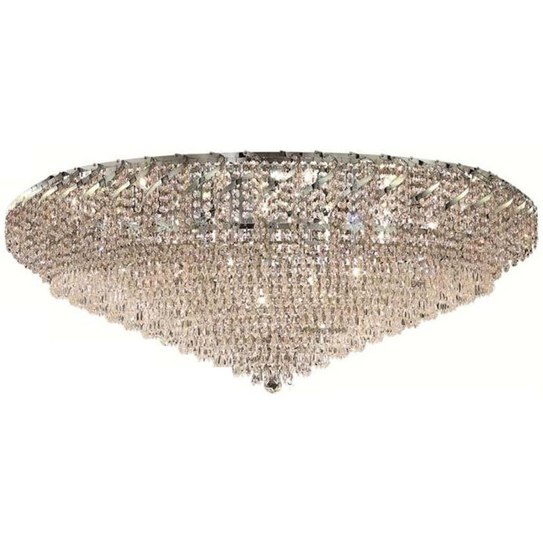 custom hotel Home extra large luxury crystal metal pendant chandelier Flush Mount lamp crystal ceiling light for project