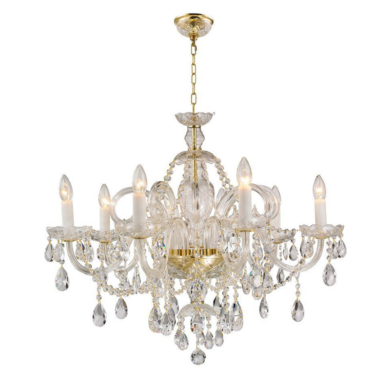 Home hall crystal candle chandeliers Crystal chandelier lighting Bohemian style  hanging pendant light