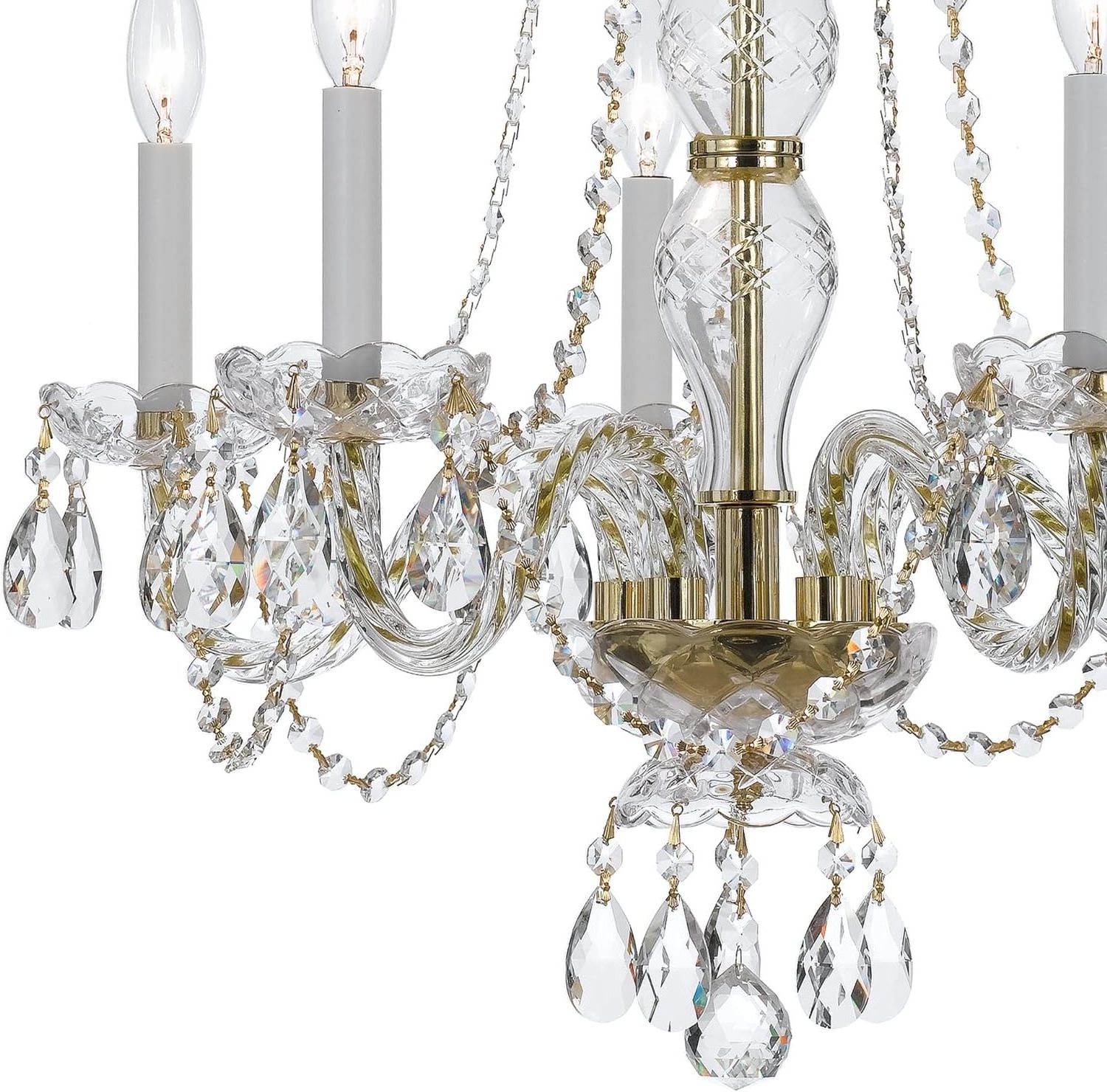 Bedroom Foyer Entryway Living Room decor 5-Light k9 crystal chandelier pendant lights