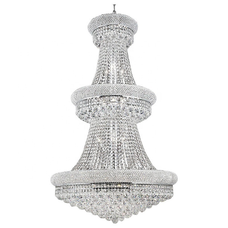 Style Hotel Light Custom Made Big Modern Crystal Chandeliers Cheap Factory Chandilers Large Fixtures New OEM ODM Energy Saving