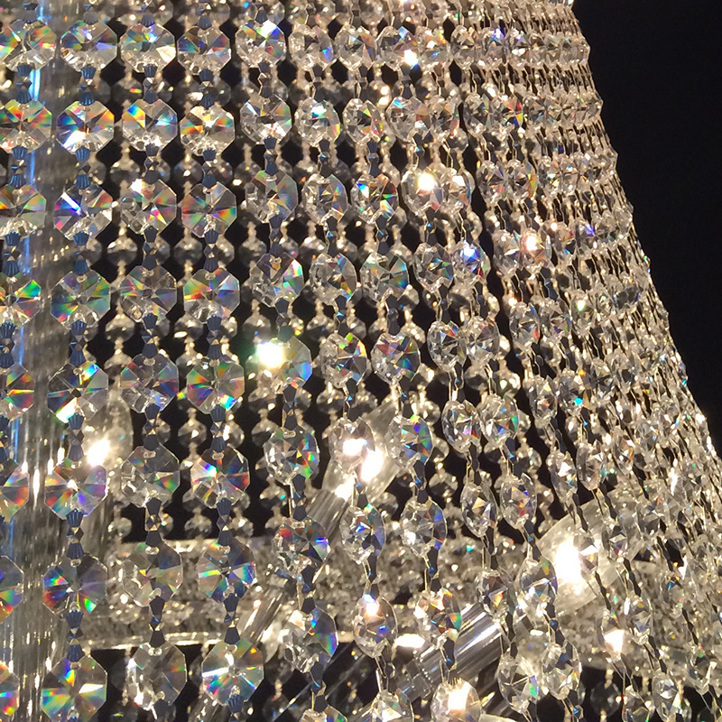 Style Hotel Light Custom Made Big Modern Crystal Chandeliers Cheap Factory Chandilers Large Fixtures New OEM ODM Energy Saving