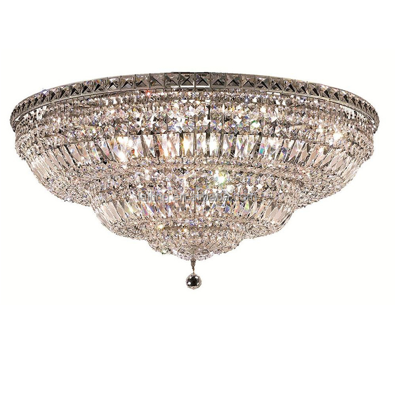 Living Room Luxury Flush Mount Ceiling Light Round Crystal Empire Chandelier Modern crystal chandelier light