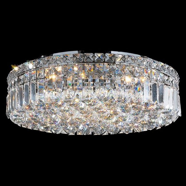 Zhongshan Guzhen crystal ceiling light silver flush mount crystal chandelier for bedroom