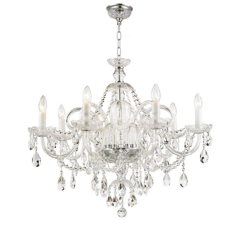 Home hall crystal candle chandeliers Crystal chandelier lighting Bohemian style  hanging pendant light