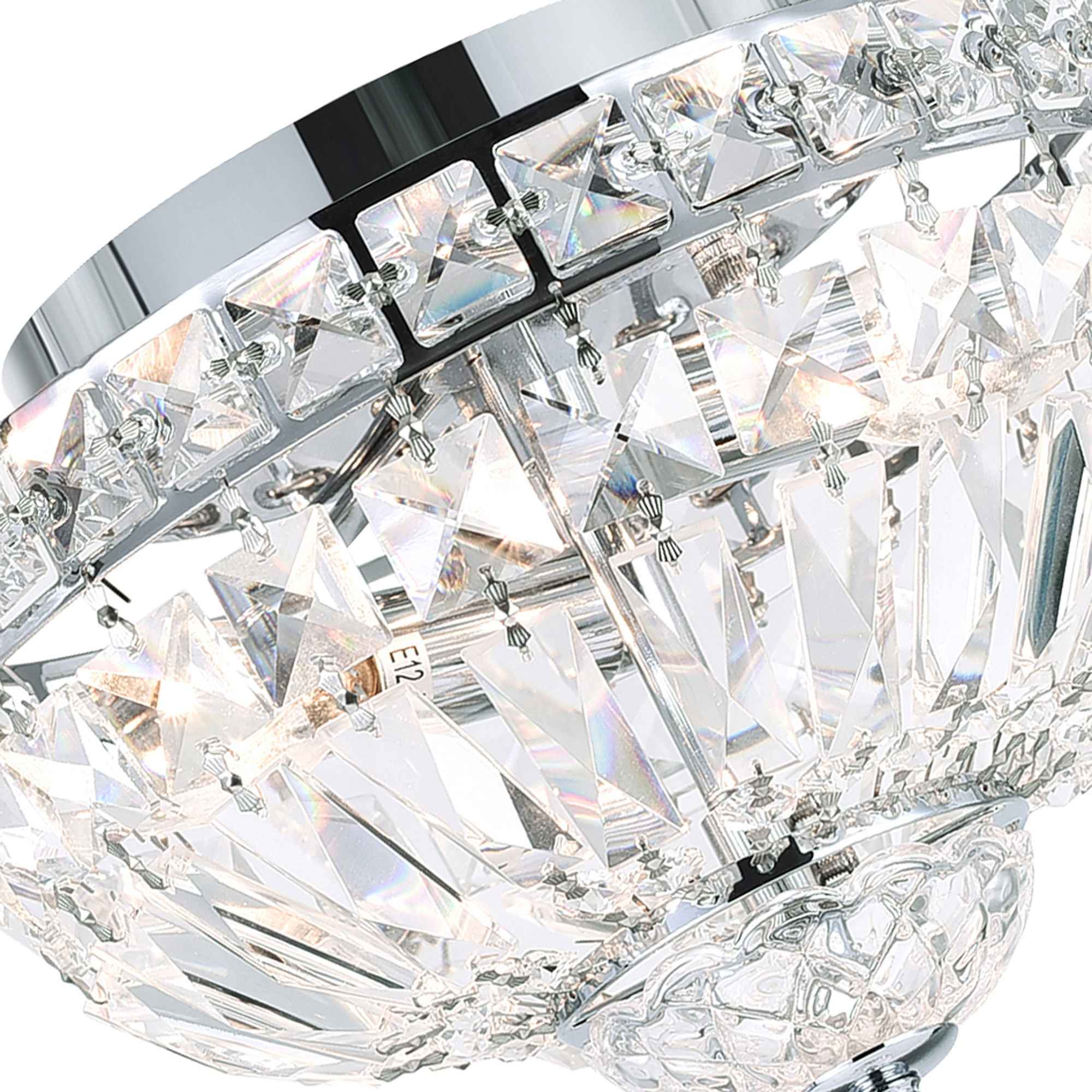 Modern Round Clear Crystal Flush Mount Ceiling Light for bedroom LT-51200