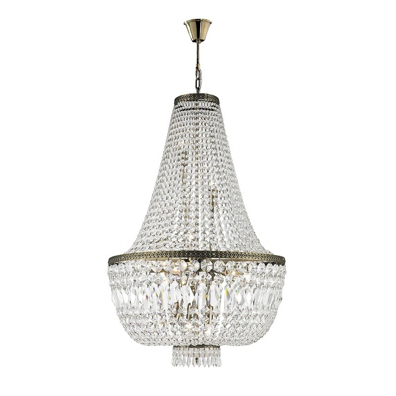 Factory Wholesale Customized Lamp Church Crystal Chandelier Luxury Lighting Indoor Large Pendent Light for Hotel Villa Mall